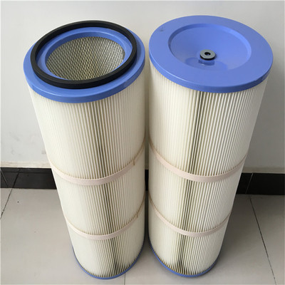 工廠供應(yīng)350*660耐高溫阻燃除塵濾筒 現(xiàn)貨直銷聚酯纖維除塵濾芯